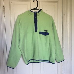 the coolest vintage neon green patagonia